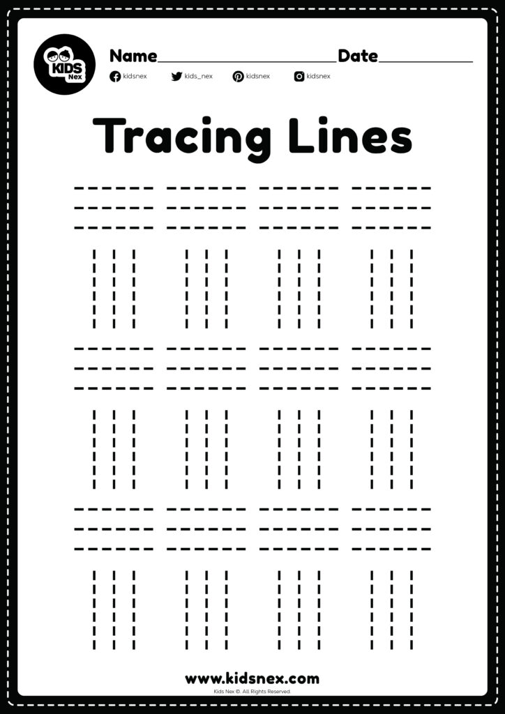 Free Printable Preschool Tracing Writing Lines - Tracing Lines Preschool - Free Printable