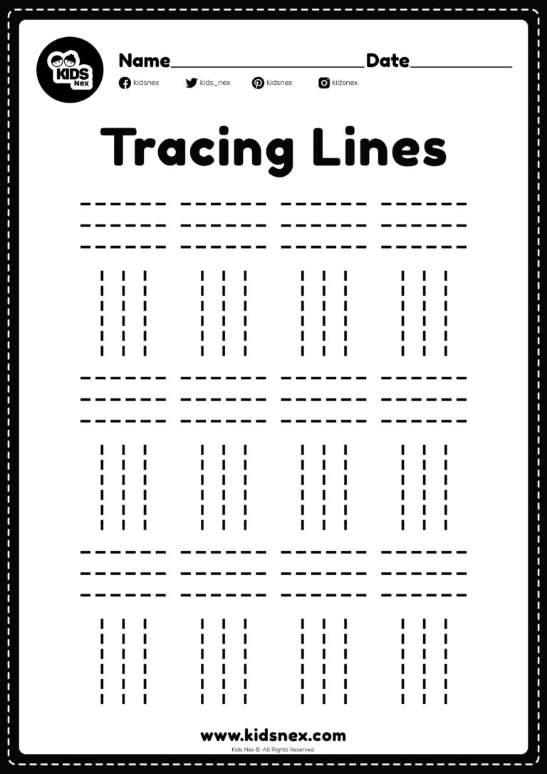 Free Printable Preschool Tracing Writing Lines - Tracing Lines Preschool - Free Printable