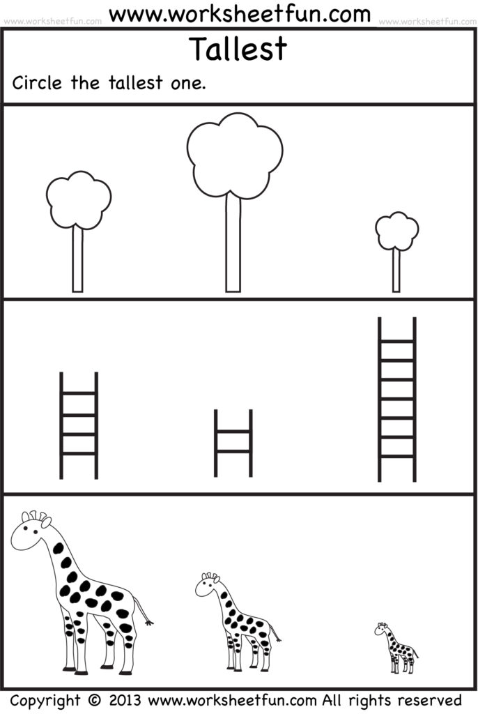 Free Printable Preschool Worksheets Age 3 - Printable Worksheets