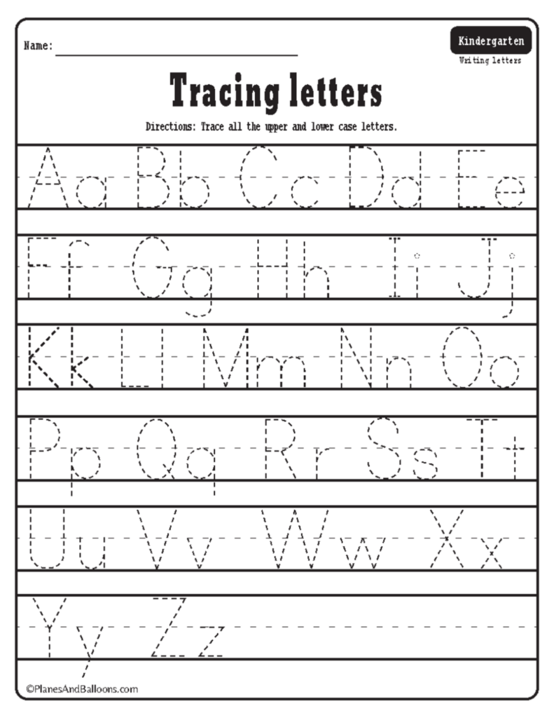 Free Printable Preschool Worksheets Tracing Letters - Grab Free Templates