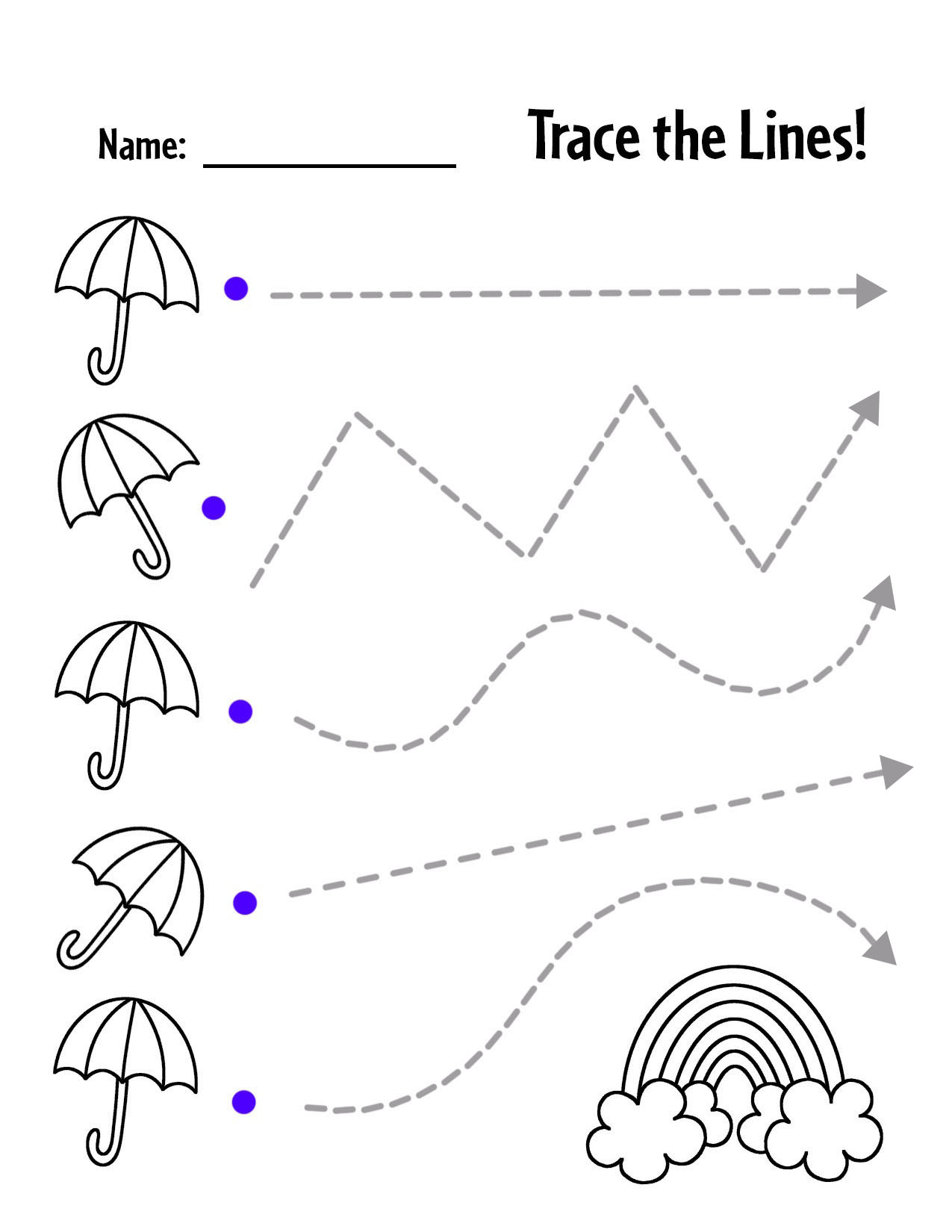 Free Printable Preschool Worksheets Tracing Lines - Tracing Lines Drawing Worksheets Primary