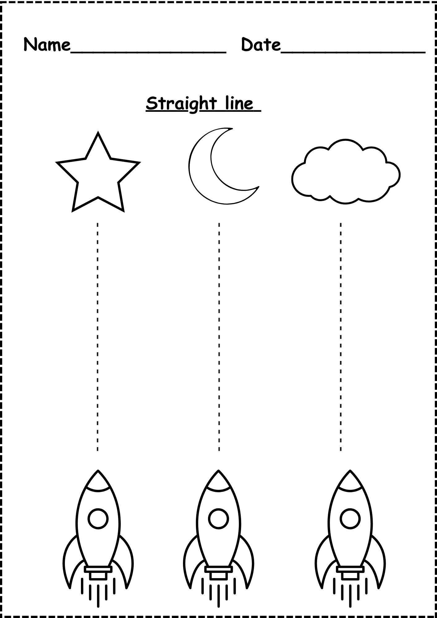 Free Printable Straight Line Tracing Worksheets For Toddlers - Tracing Straight Lines Worksheets - Jenny Printable