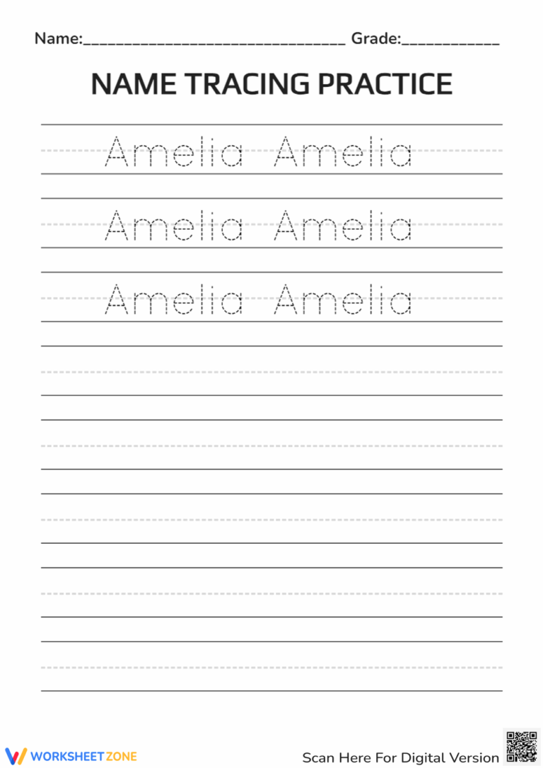 Free Printable Trace And Write Worksheets - Name Tracing Worksheets For Preschoolers Free Printable - Writing ...