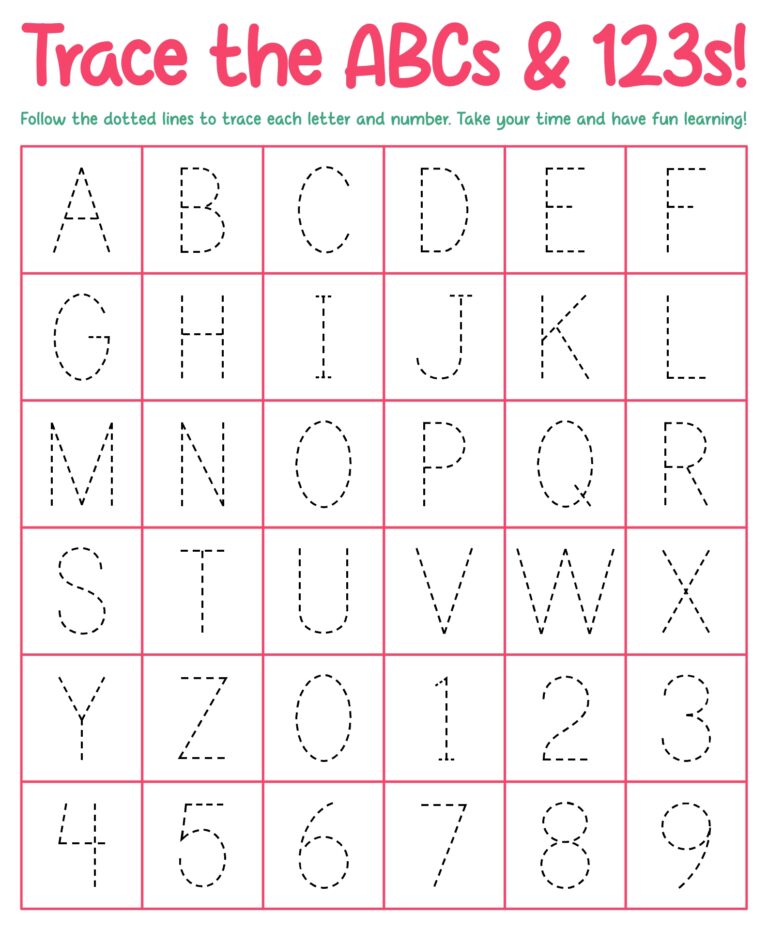 Free Printable Tracing And Cutting Worksheets - Free Printable Alphabet Tracing Templates