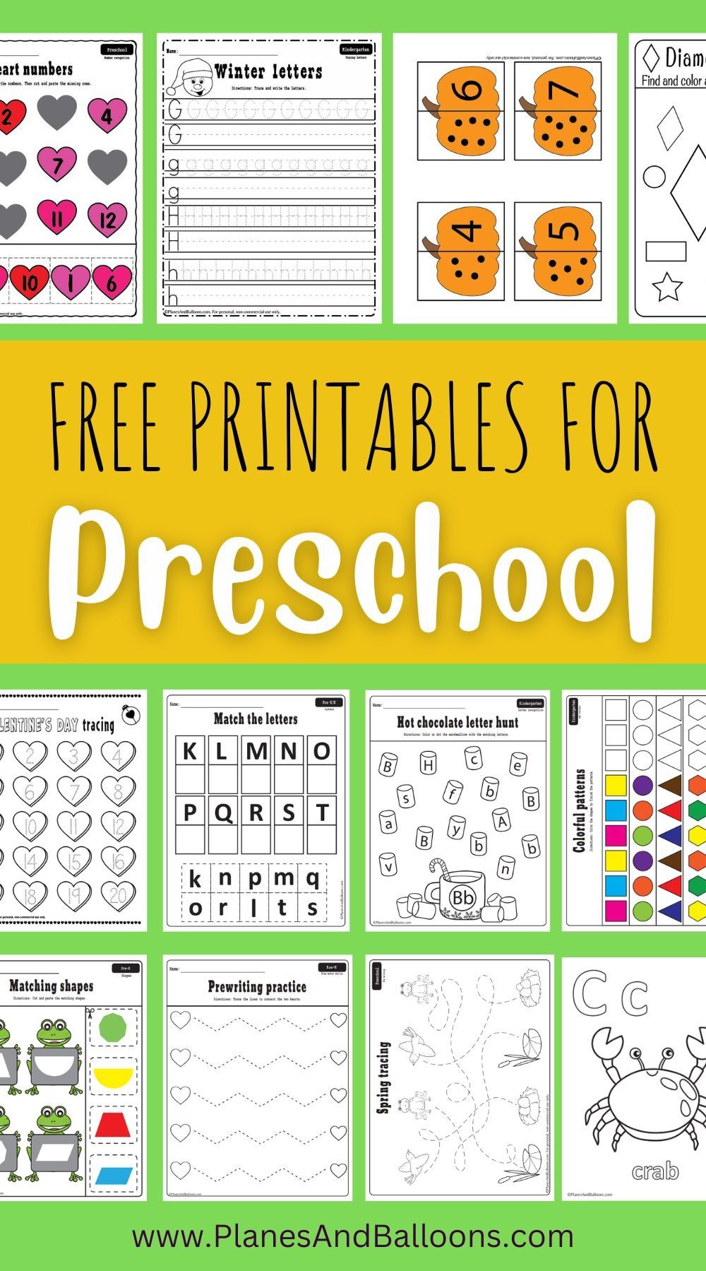 Free Printable Worksheets For Prescho - Printable Preschool Worksheets