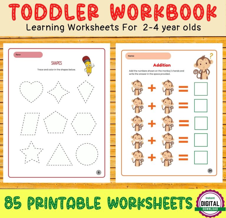Free Printable Worksheets For 3 4 Year Olds - Free 4 Year Old Worksheets