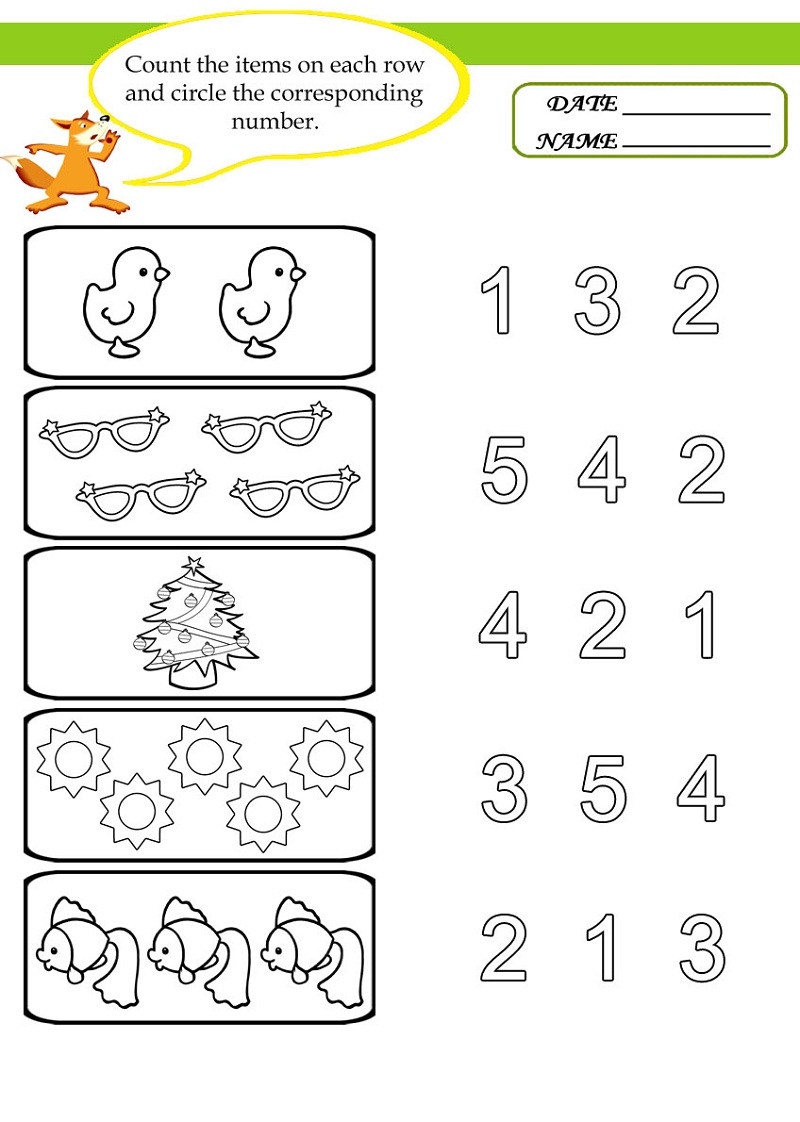 Free Printable Worksheets For 4 Years Old - Worksheets For 4 Year Olds Free Printable - Printable Worksheets