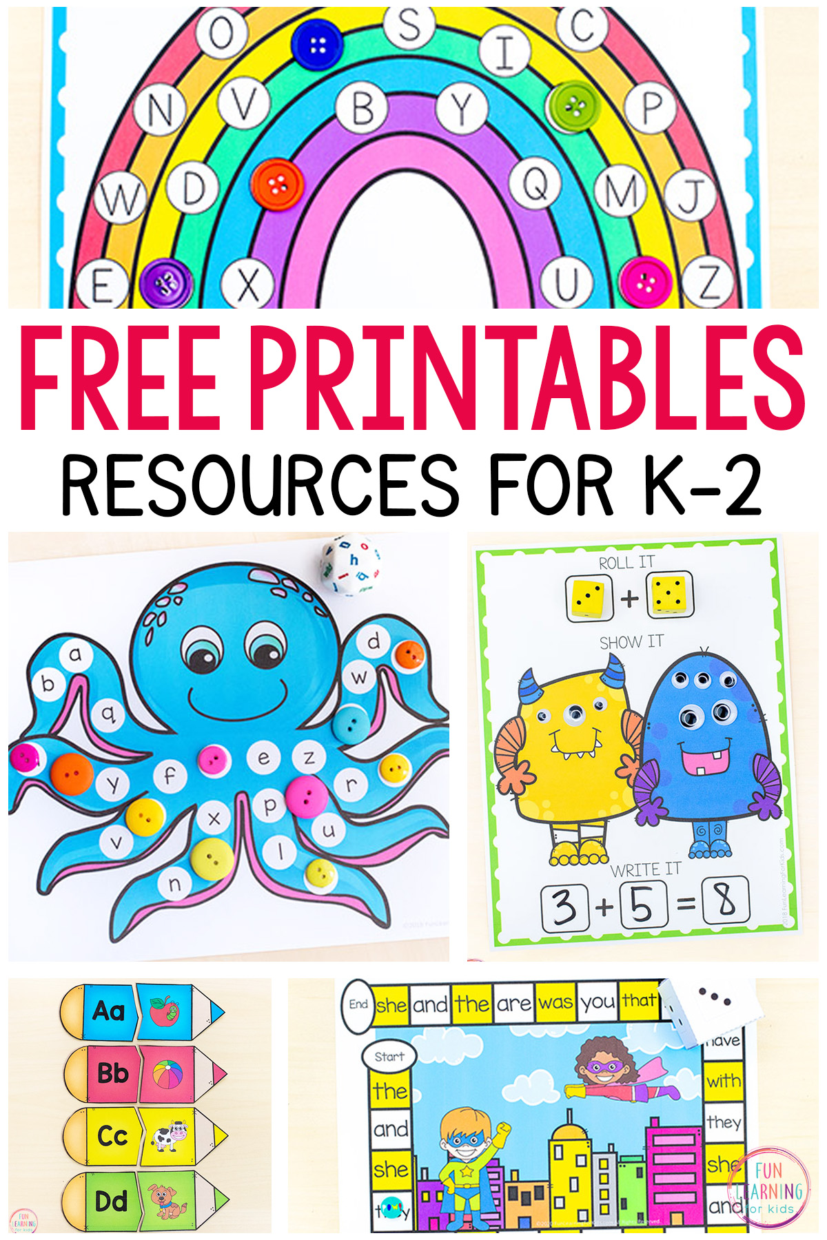 Printable Worksheets For Kids Free printable Worksheets For Kids ...