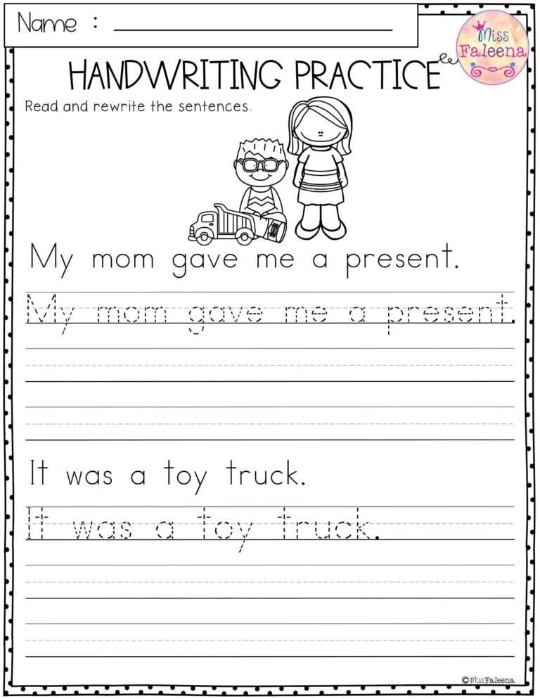 Free Printable Writing Worksheets For Kinder - Handwriting Practice Worksheet | Handwriting practice worksheets ...