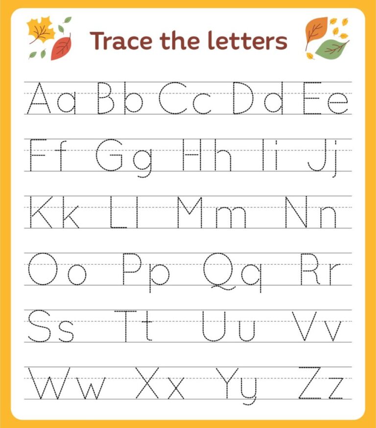 Free Trace Pages For Pre-K - Free Pre K Letter Tracing Worksheets: Enhance Writing Skills in 2026 ...