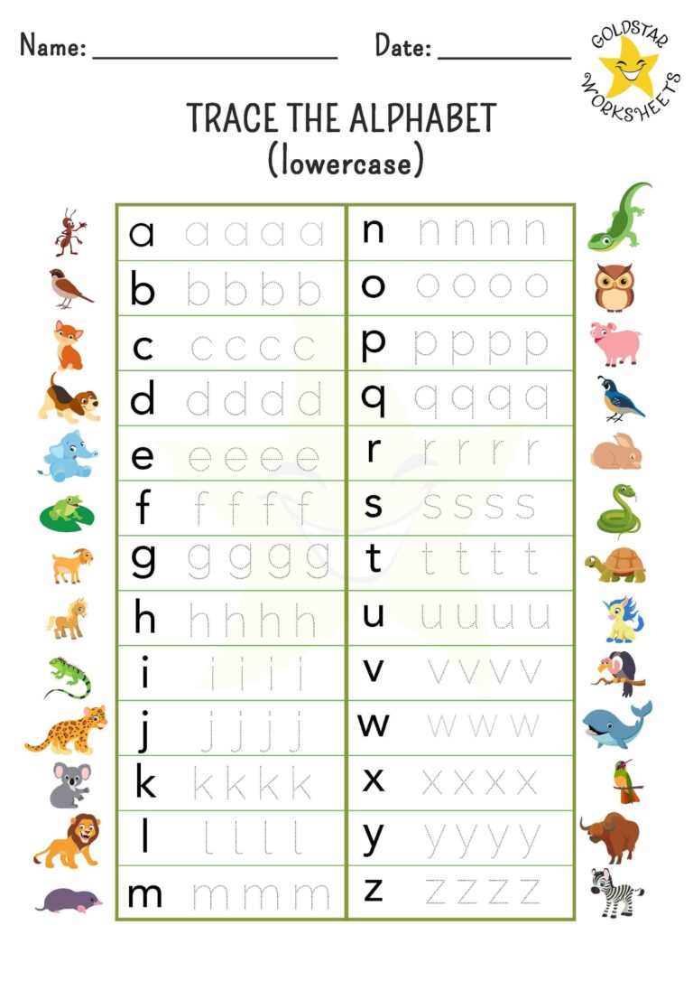 Free Traceable Alphabet Worksheets For Kindergarten - Kindergarten Compilation Of Alphabet Trace Pdf