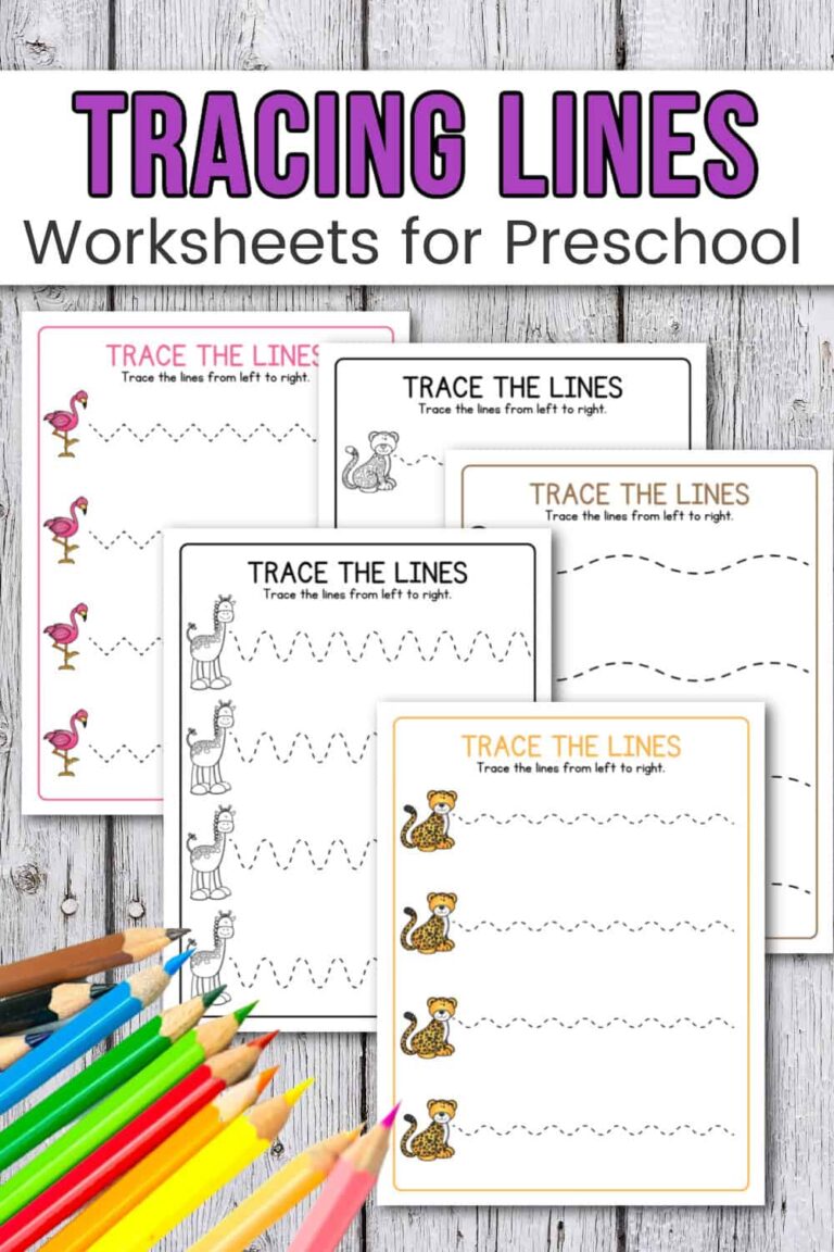 Free Traceable Lies Worksheets For Preschoolers - Line Tracing Worksheet Printable Preschool Worksheets Preschool