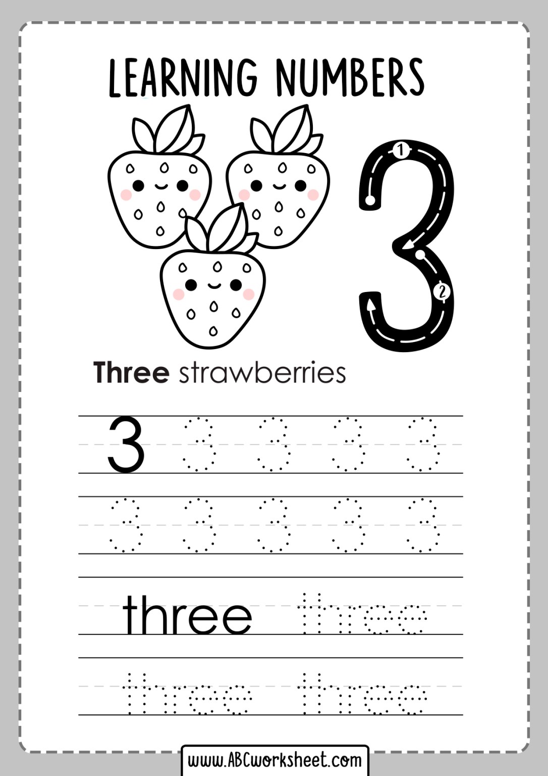 Free Tracing Numbers For Prek - Printable Tracing Numbers Worksheets - Jace Printable