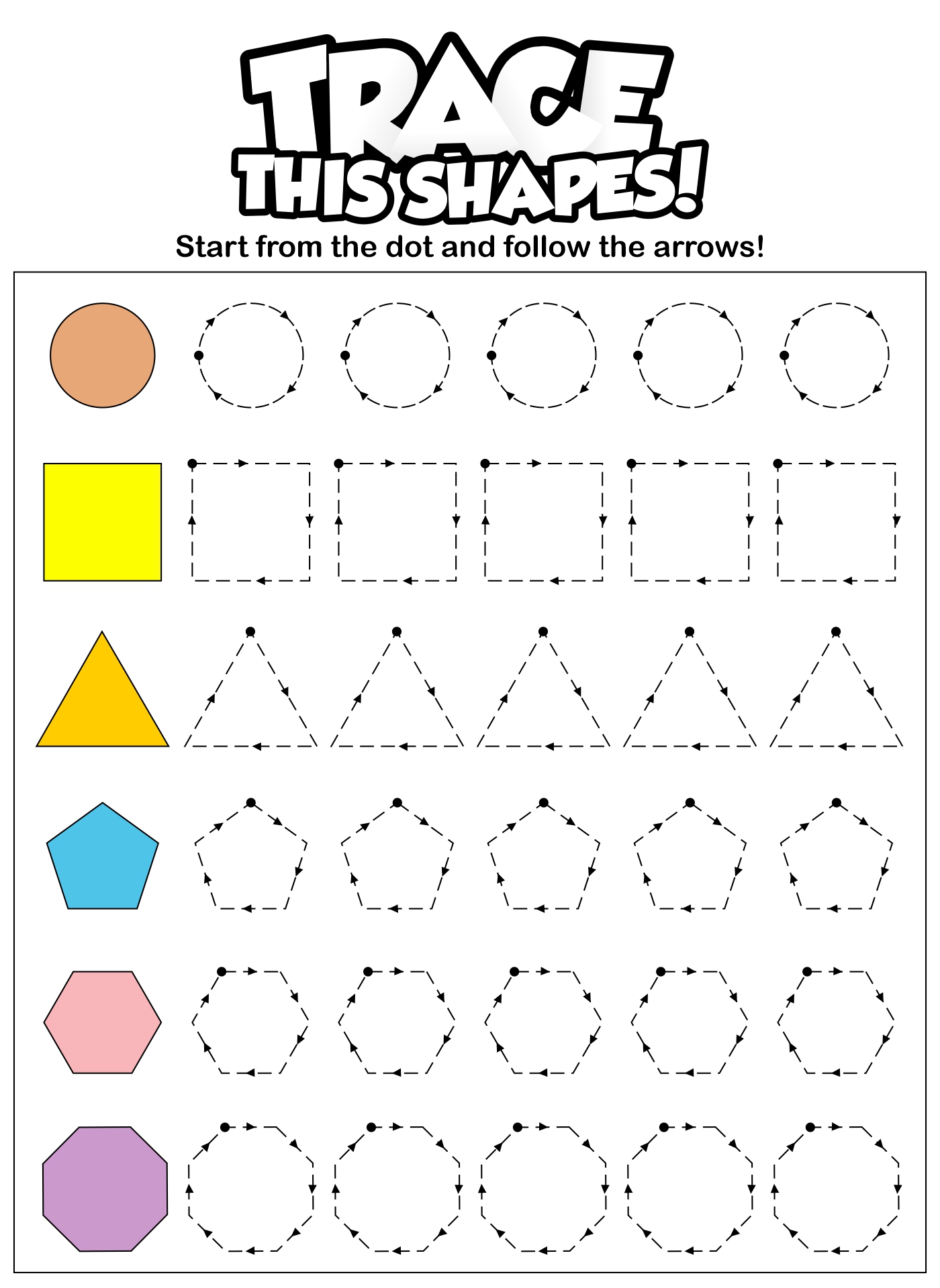 Free Tracing Worksheets For 3 Year Olds - 3 Year Old Preschool - 20 Free PDF Printables | Printablee