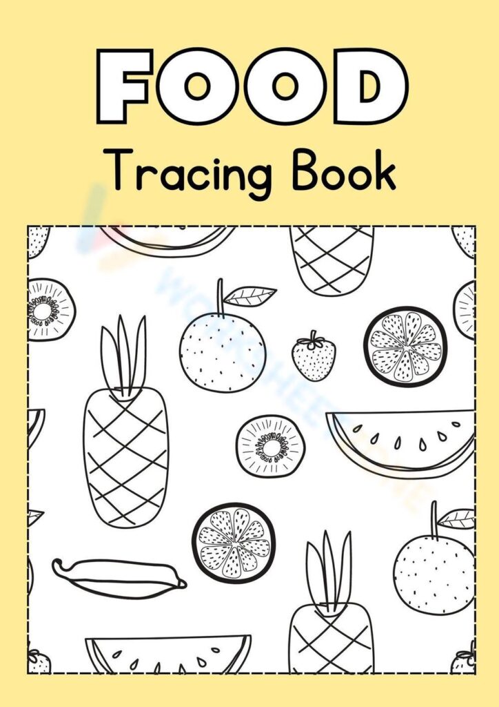 Fun Food Theme Tracing Worksheets for Kids! Fun Food Theme Tracing Worksheets for Kids!