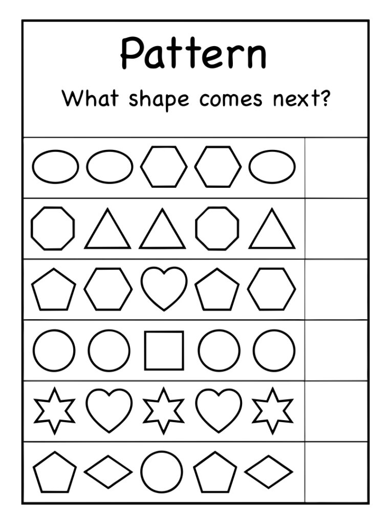 Fun & Free Printable Pre-K Worksheets: Easy Learning! - Printables for ...