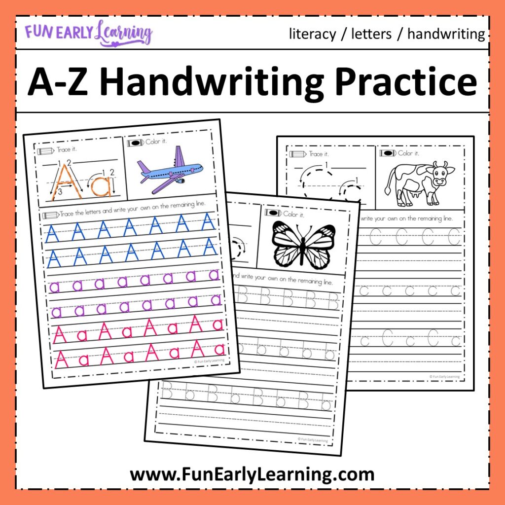Fun Kindergarten Handwriting Practice Sheets – Playfully Primary … Fun Kindergarten Handwriting Practice Sheets - Playfully Primary ...