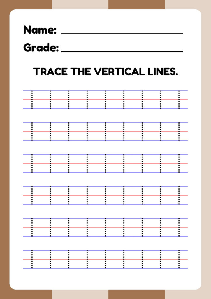 Fun Tracing Vertical Lines for Pre-Writing Skills Now! Fun Tracing Vertical Lines for Pre-Writing Skills Now!