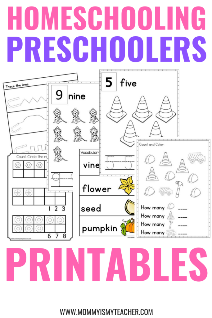Homeschooling Preschoolers Printables | Free kindergarten printables ...