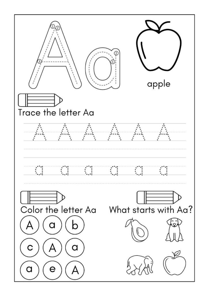 Kindergarten alphabet worksheets and activities – Artofit