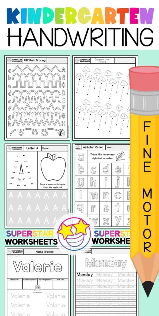 Kindergarten handwriting worksheets – Artofit