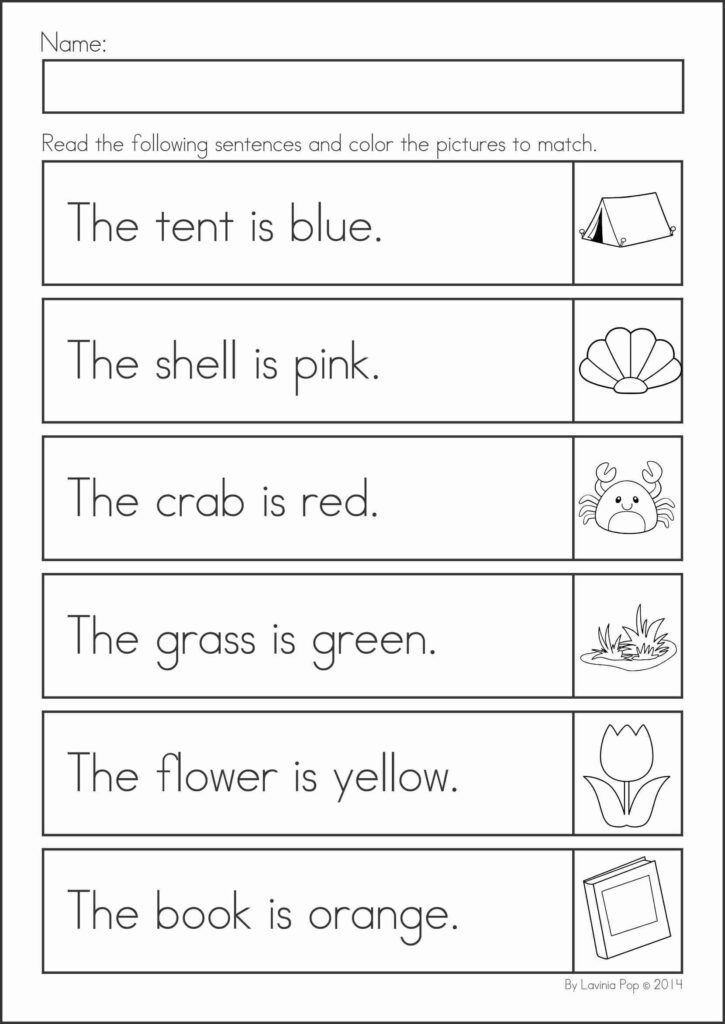 Learning English Worksheets For Kindergarten - Printables Templates Free