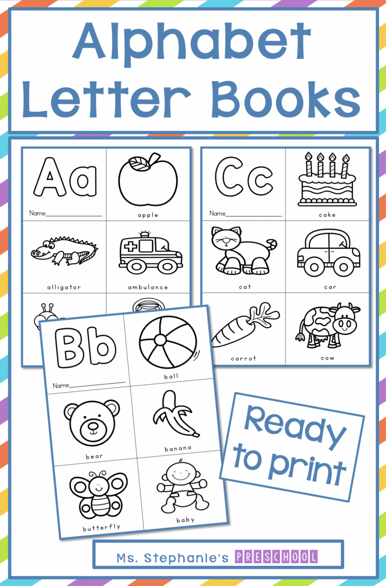Letter Books For Preschool Printable - Alphabet Letter Books Printable - Printable Free Templates