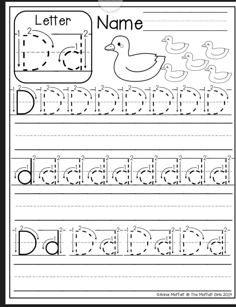 Letter D Printable Worksheets Letter D Printable Worksheets