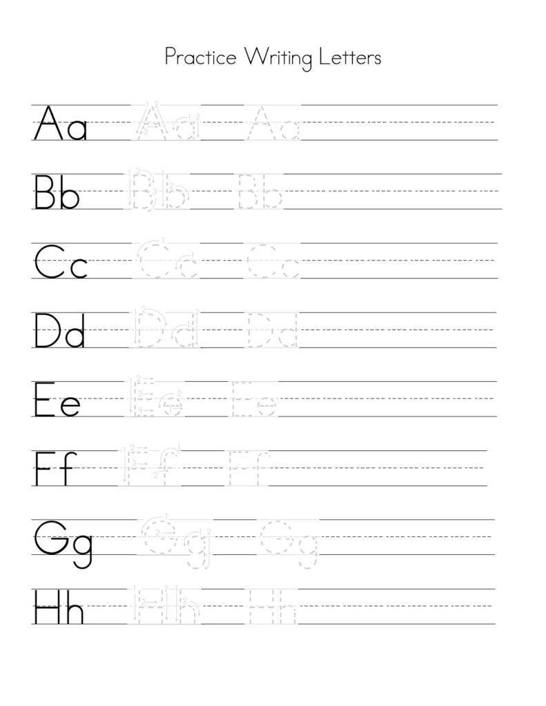 Letter Practice for Preschoolers | Activity Shelter Letter Practice for Preschoolers | Activity Shelter