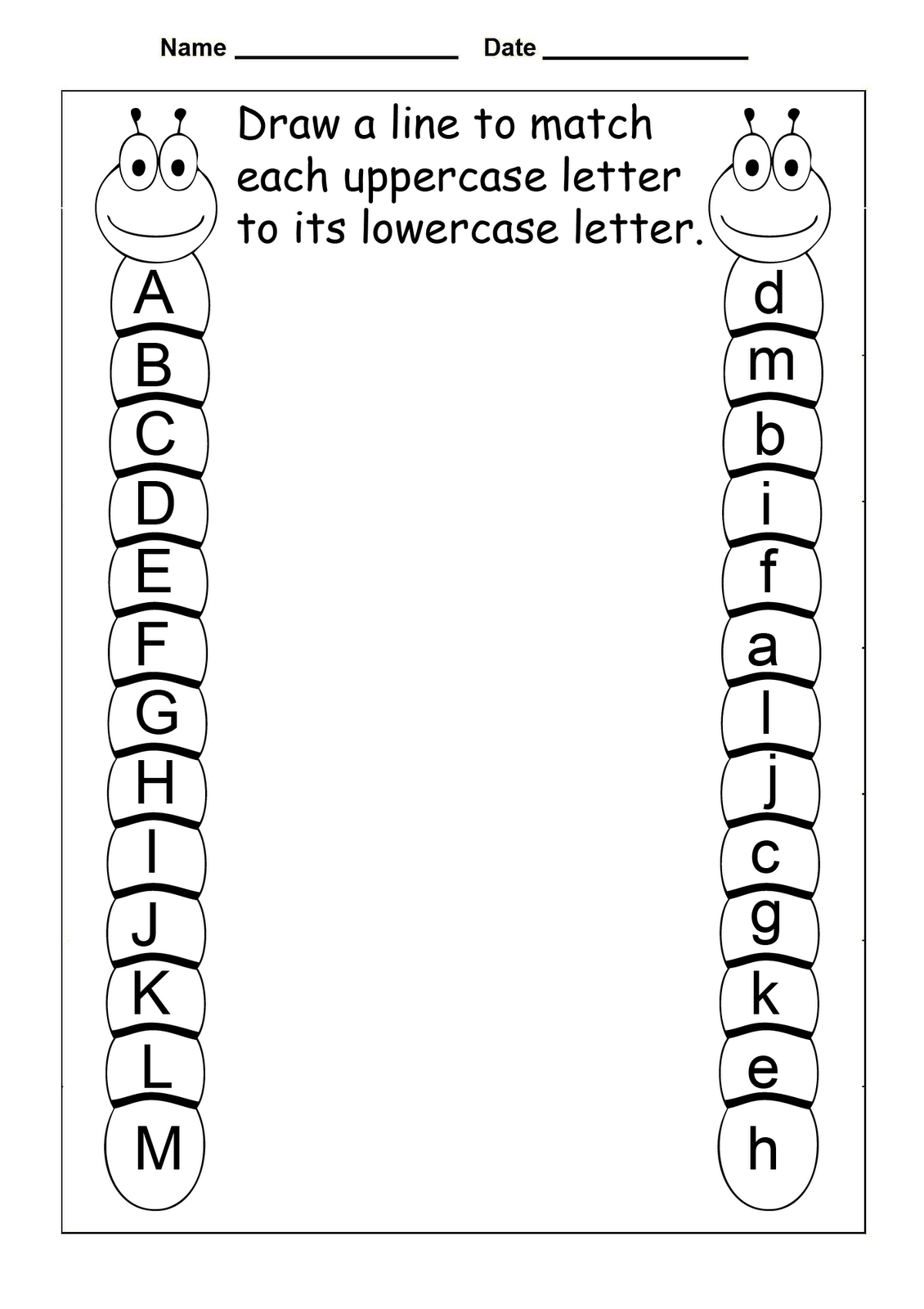 Letter Review Worksheets For Preschool - Alphabet Review Worksheets For Preschool | AlphabetWorksheetsFree.com
