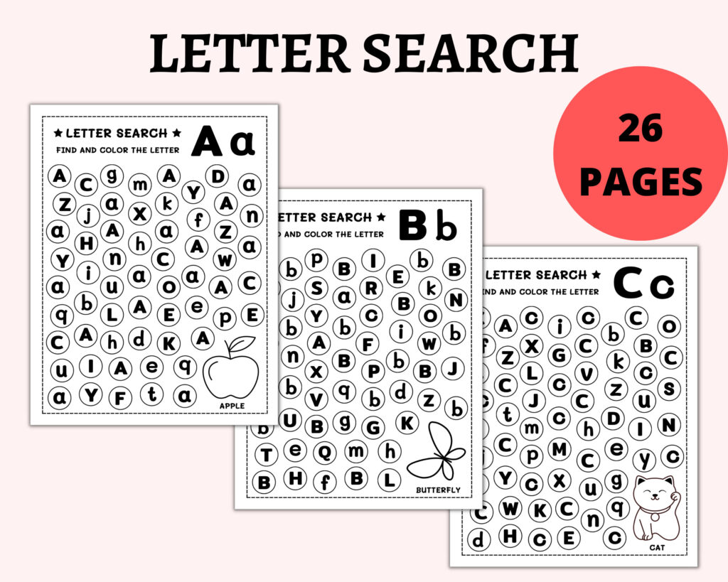 Letter Search Worksheet Pdf Letter Search Worksheet Pdf