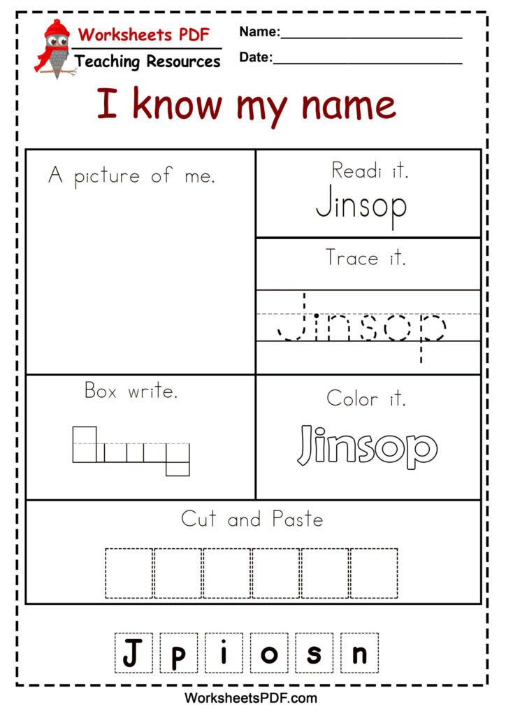 Name Practice Printables Name Practice Printables