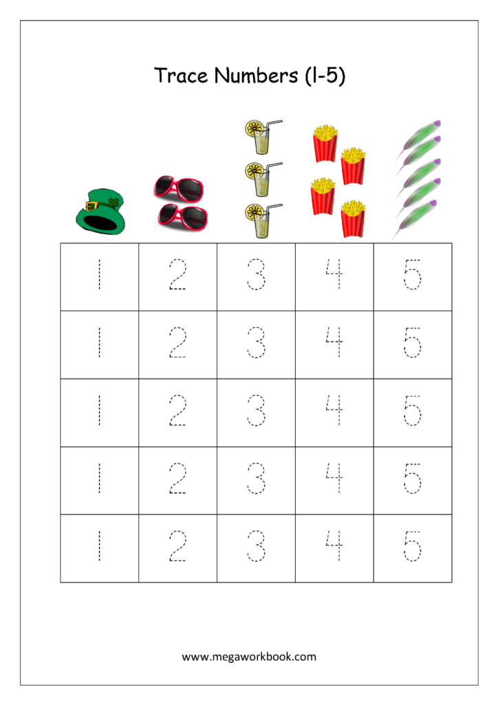 Number 1 5 Tracing Worksheets | AlphabetWorksheetsFree.com Number 1 5 Tracing Worksheets | AlphabetWorksheetsFree.com