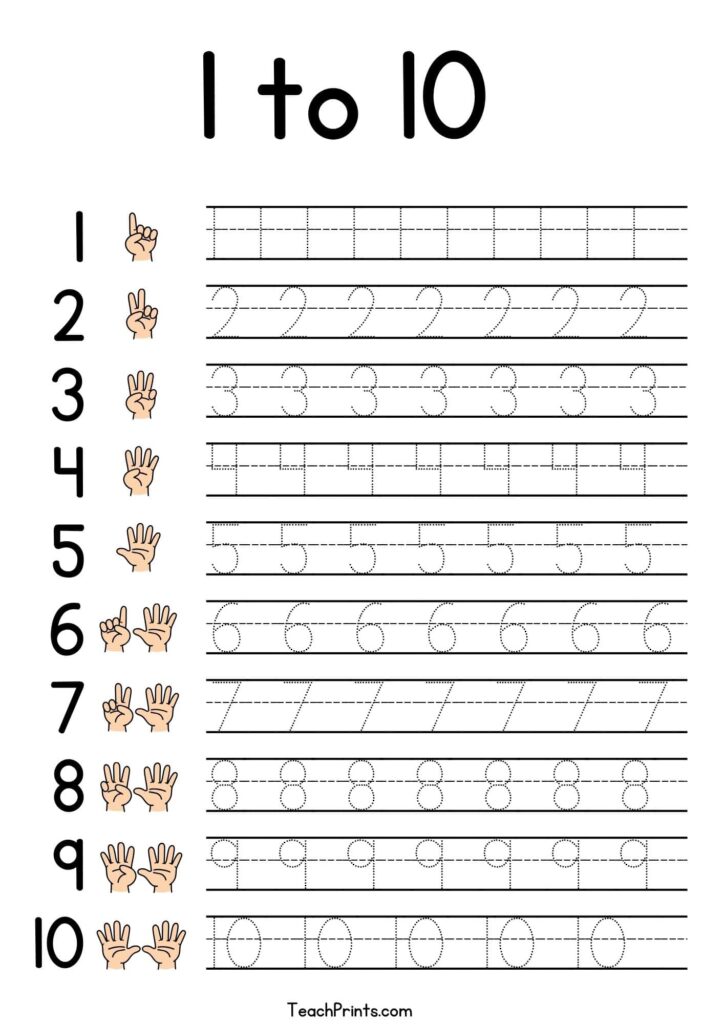Number Tracing Sheets for Toddlers: Fun Early Learning Printables Number Tracing Sheets for Toddlers: Fun Early Learning Printables