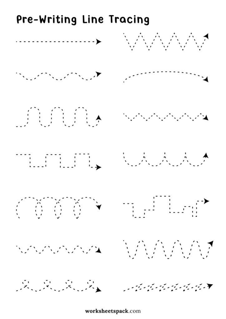Pre Handwriting Worksheets Pre Handwriting Worksheets