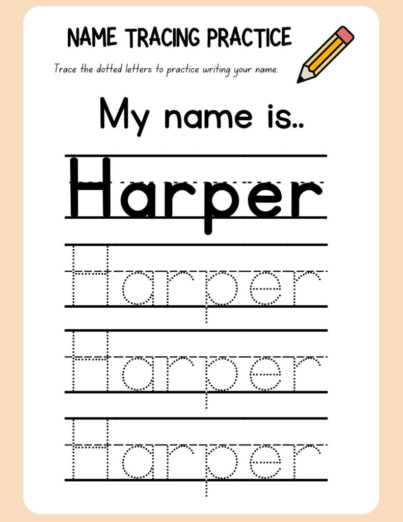 Pre-k Custom Name Tracing Worksheet – Etsy Pre-k Custom Name Tracing Worksheet - Etsy