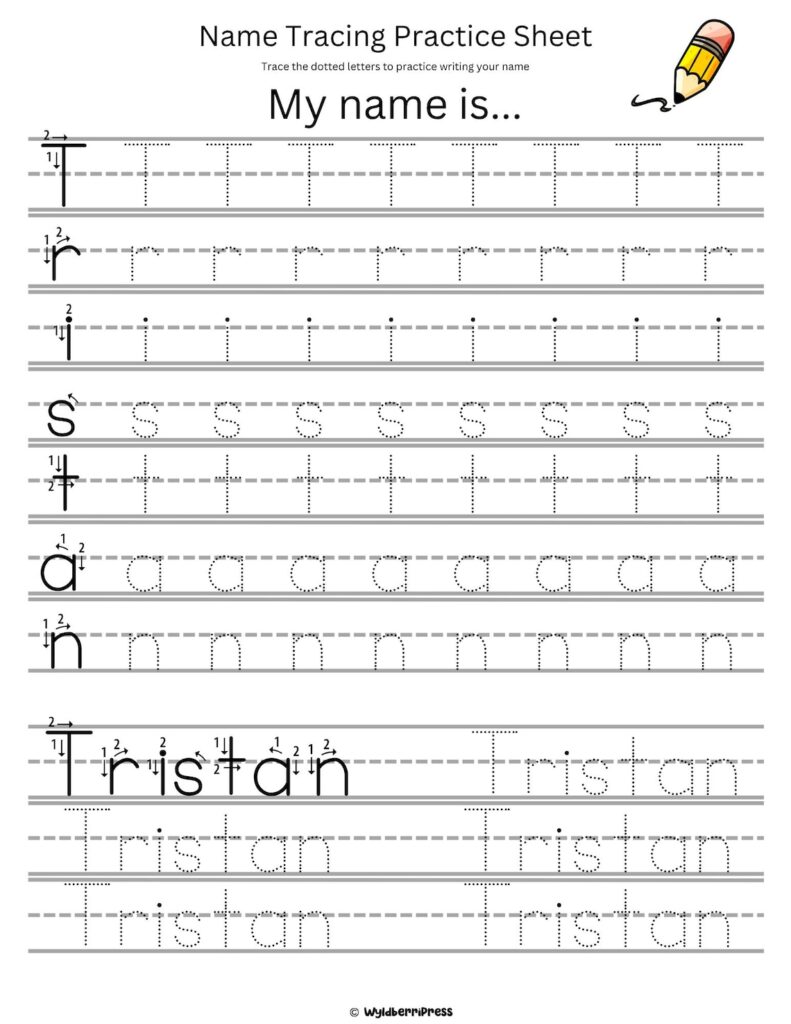 Pre-k Custom Name Tracing Worksheet | Name Trace Printable … Pre-k Custom Name Tracing Worksheet | Name Trace Printable ...
