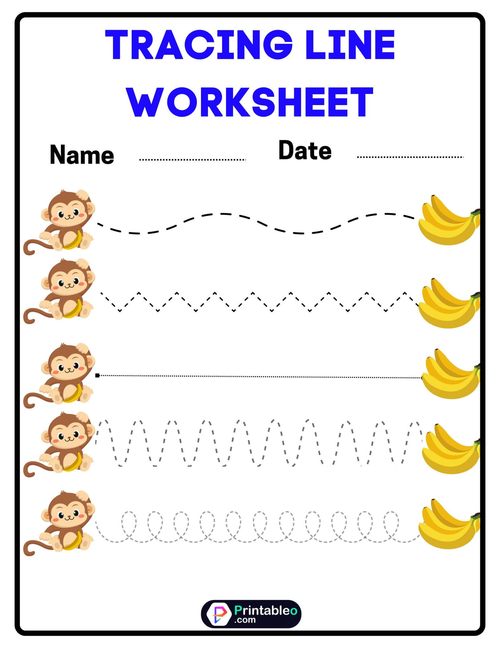 Pre K Line Tracing Worksheets - Free Line Tracing Worksheets for Pre-K - Printable Fun!