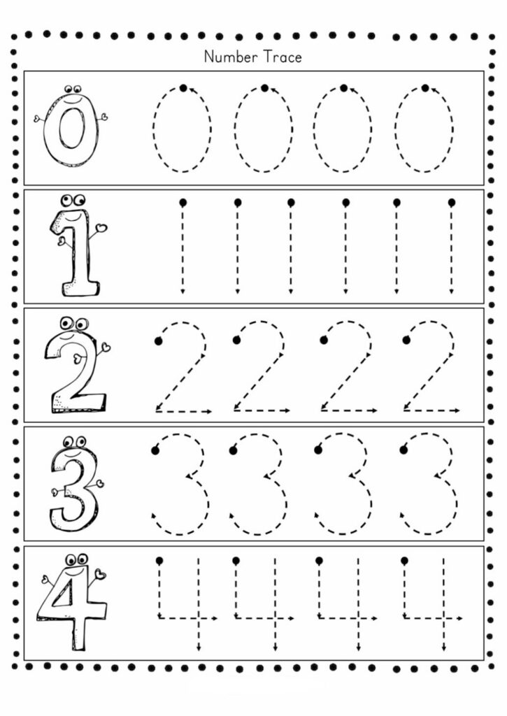 Pre K Printable Worksheets Numbers - Pre-K Worksheets Numbers Printable | Activity Shelter