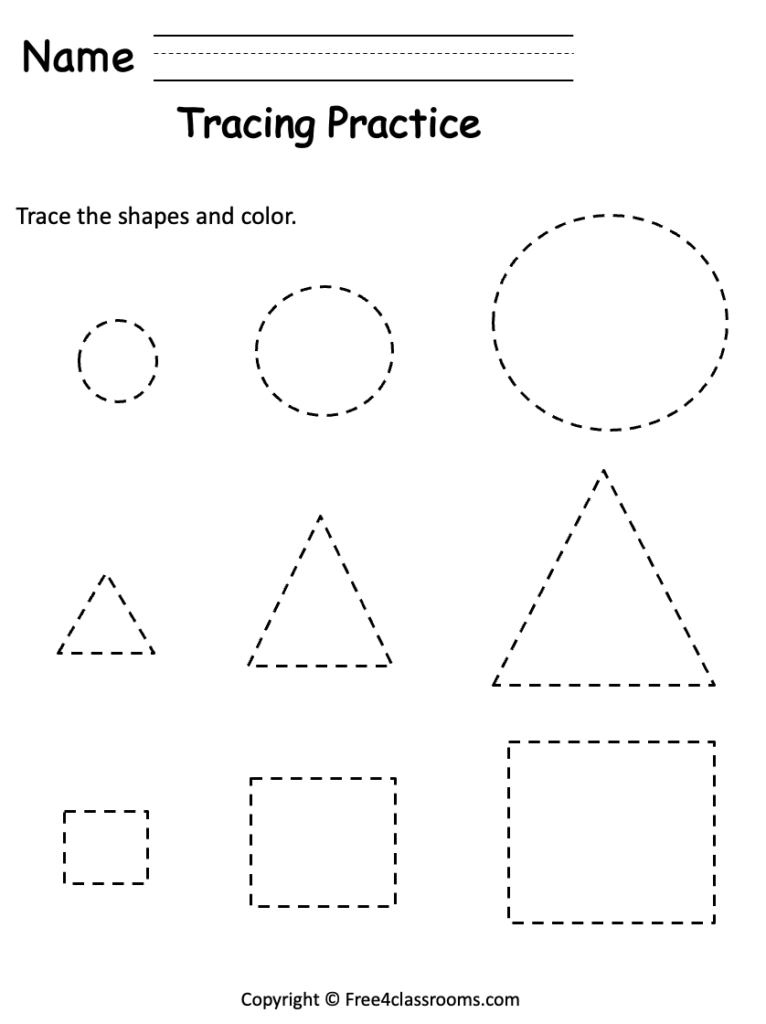 Pre K Shape Tracing Worksheets – Free Shape Worksheet For Preschool – Trace – Free Worksheets … Pre K Shape Tracing Worksheets - Free Shape Worksheet For Preschool - Trace - Free Worksheets ...
