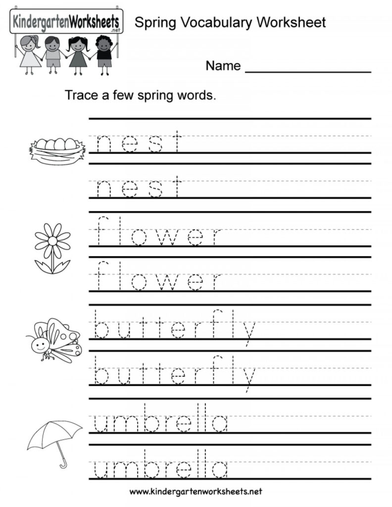 Pre K Word Tracing Worksheets - Kindergarten Tracing Worksheets | Tracing Worksheets