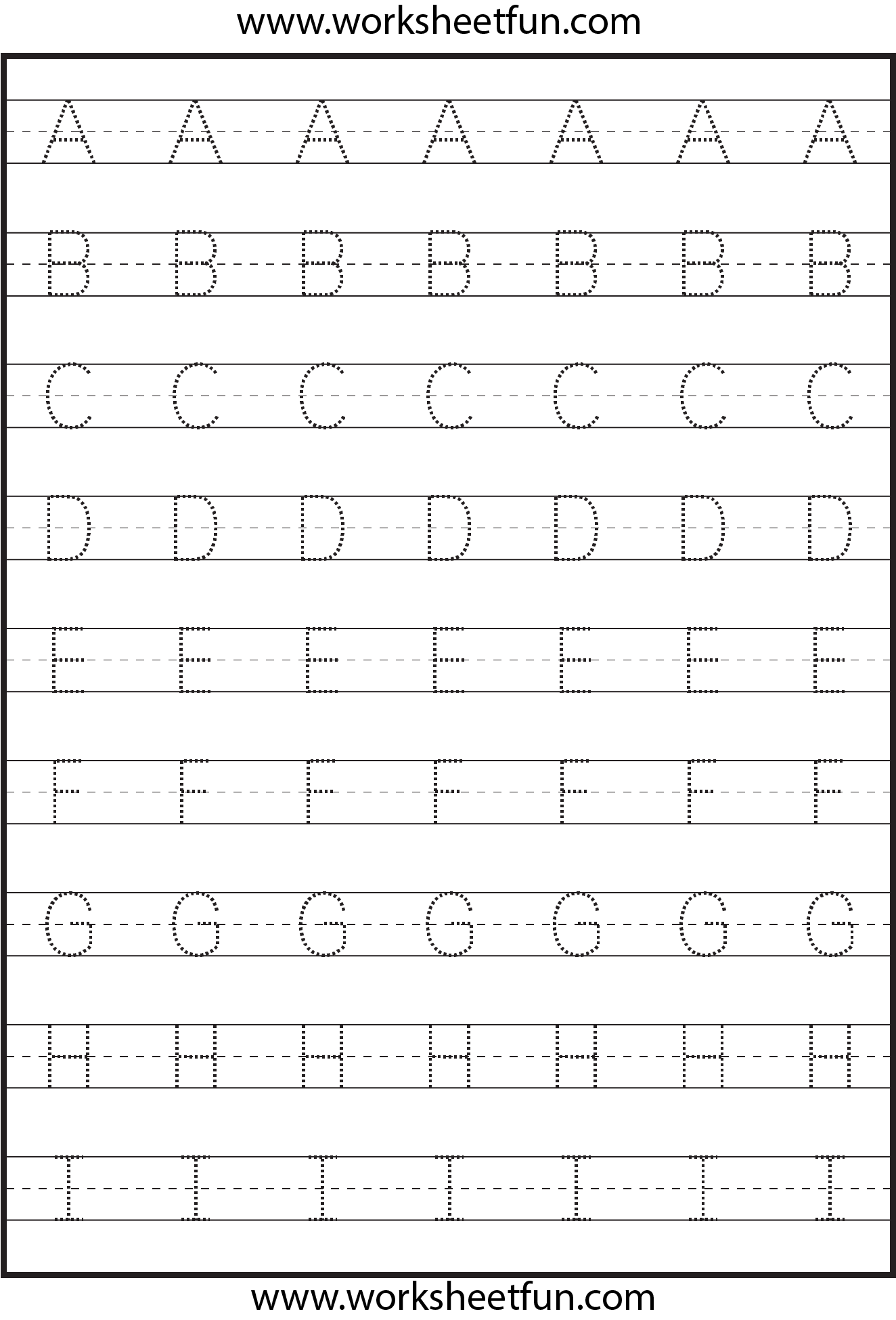 Preschool Capital Letter Tracing Worksheets - Tracing – Uppercase Letters – Capital Letters – 3 Worksheets / FREE ...