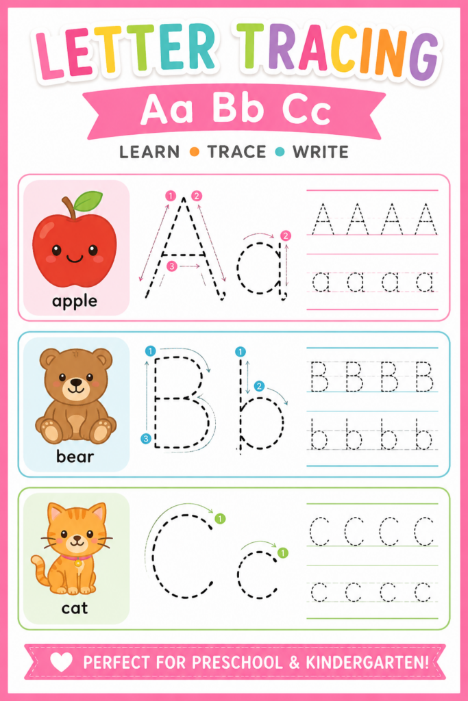 “Preschool Letter Tracing Worksheets: Fun & Educational Activities” "Preschool Letter Tracing Worksheets: Fun & Educational Activities"