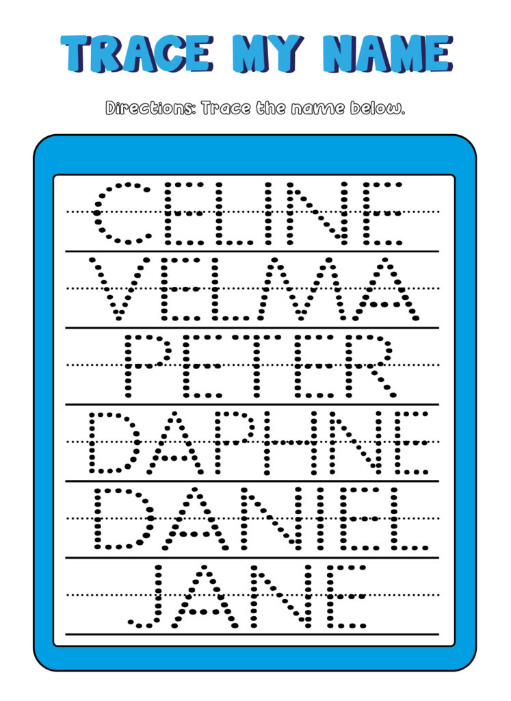 Preschool Name Tracing – 15 Free PDF Printables | Printablee Preschool Name Tracing - 15 Free PDF Printables | Printablee