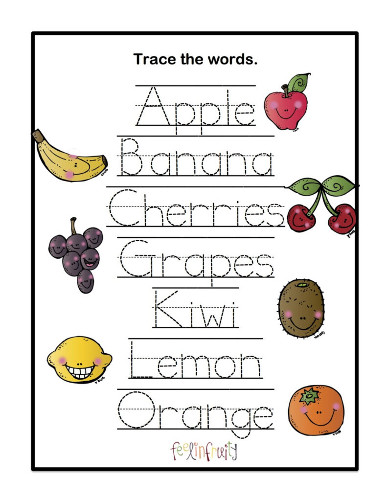 Preschool Word Tracing Worksheets | Tracing Worksheets
