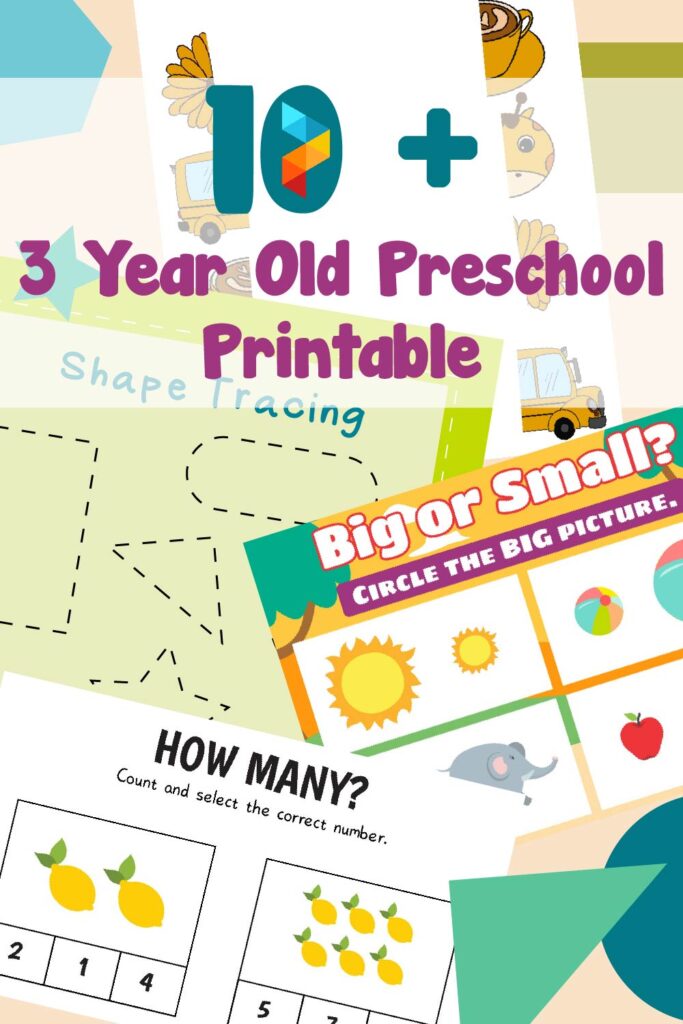 Preschool Worksheets 3 Year Old