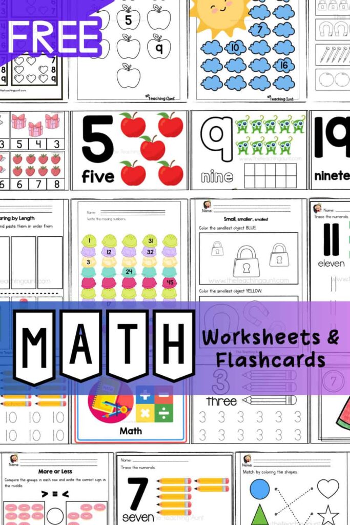 Preschool Worksheets – The Teaching Aunt Preschool Worksheets - The Teaching Aunt