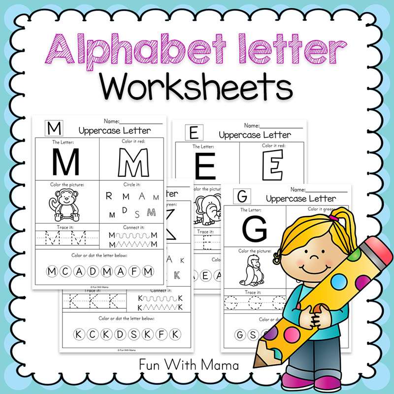 Printable Alphabet Worksheets To Turn Into A Workbook – Fun with Mama … Printable Alphabet Worksheets To Turn Into A Workbook - Fun with Mama ...