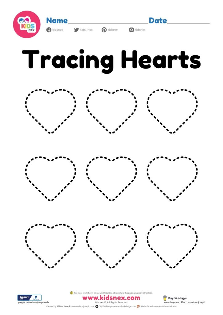 Printable Heart Worksheets