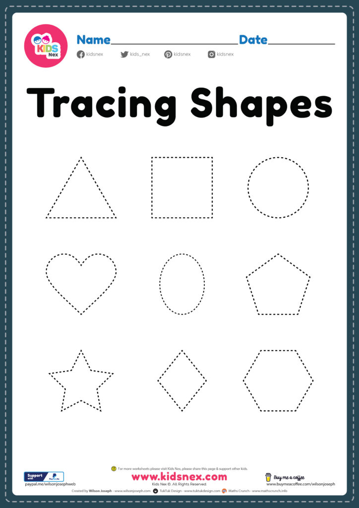 Printable Kindergarten Tracing Worksheets Printable Kindergarten Tracing Worksheets